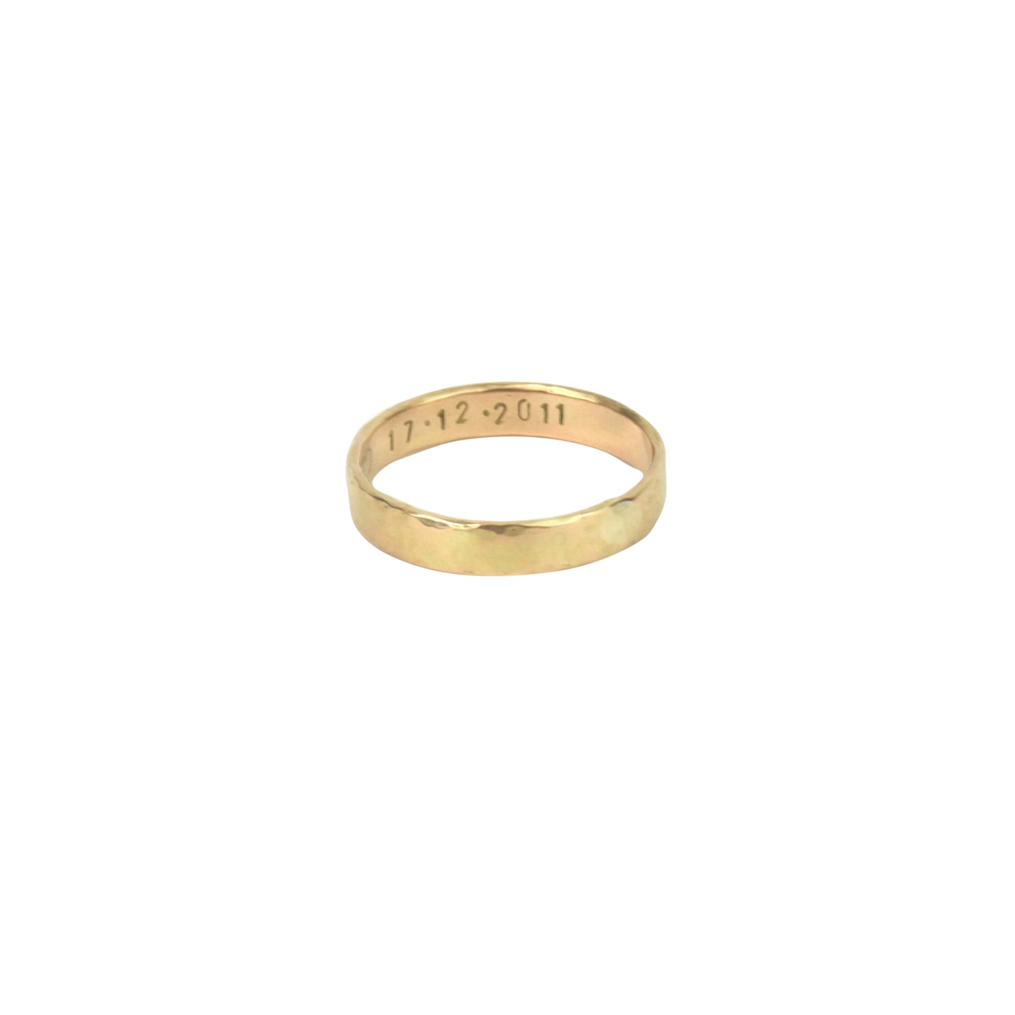 Aliança Martelada Ouro 18k Personalizada