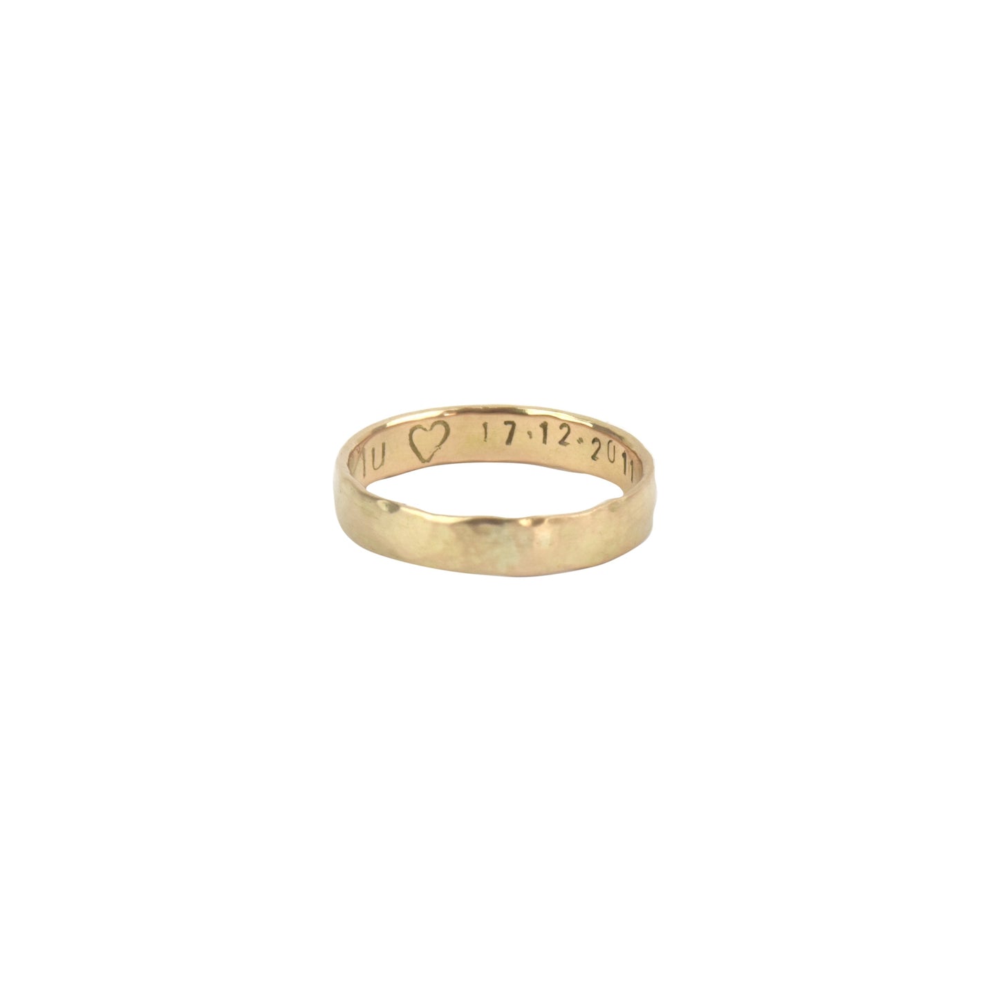 Aliança Martelada Ouro 18k Personalizada