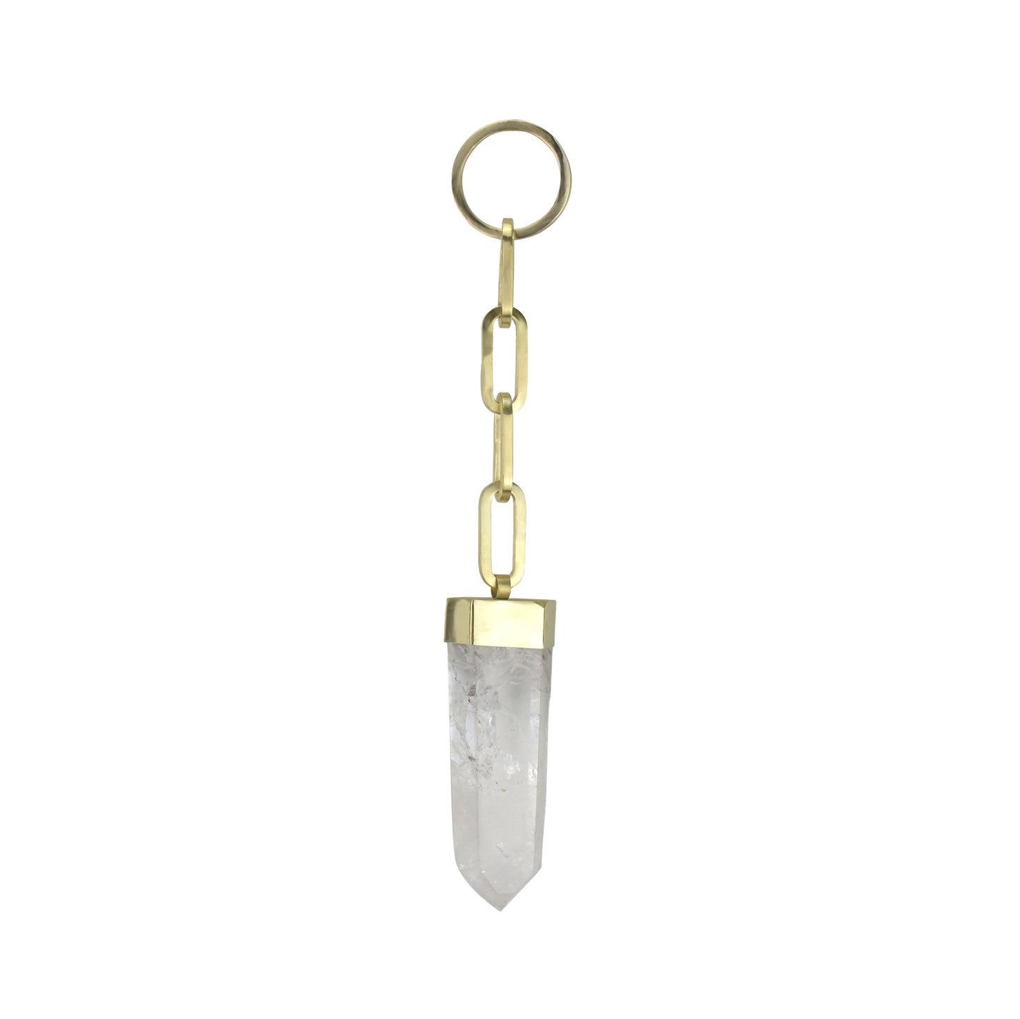 Pendente Ponta de Cristal com Corrente