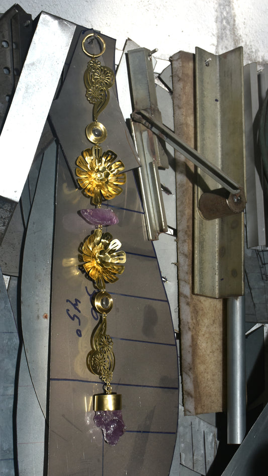 Móbile Flores e Ametistas