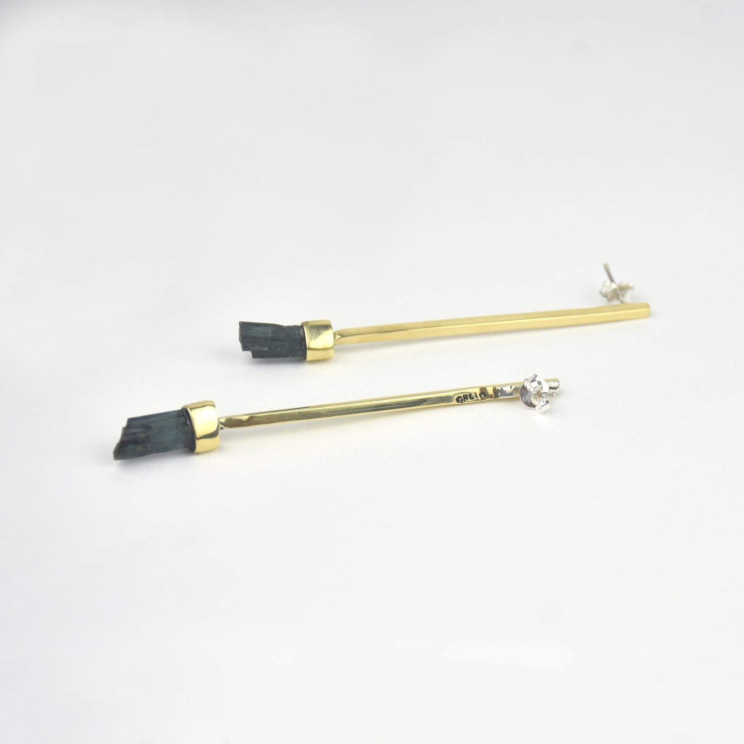 Brinco Pêndulo Turmalina Azul