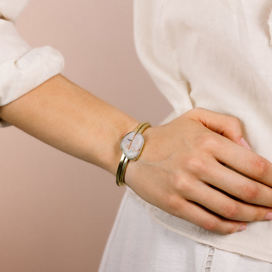 Bracelete Fino com Jaspe