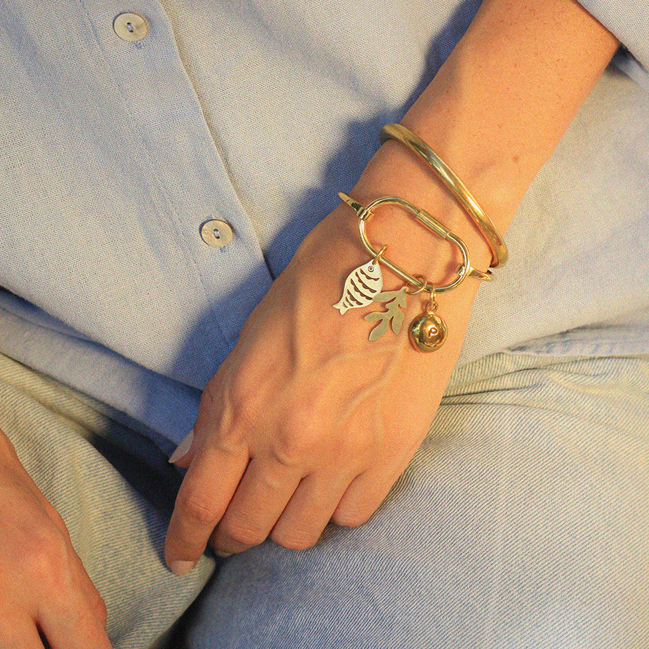 Pingente Folhas para bracelete e colar