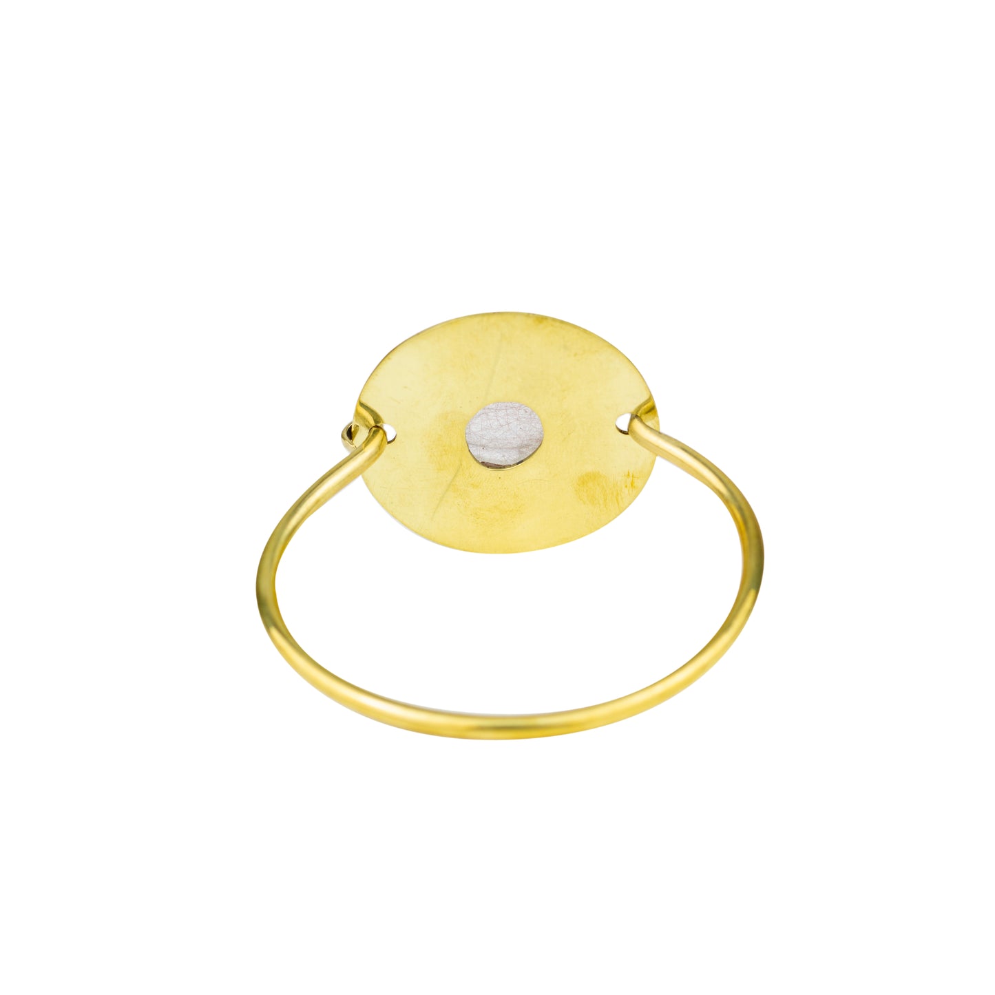 Bracelete Círculo e Quartzo Rutilado