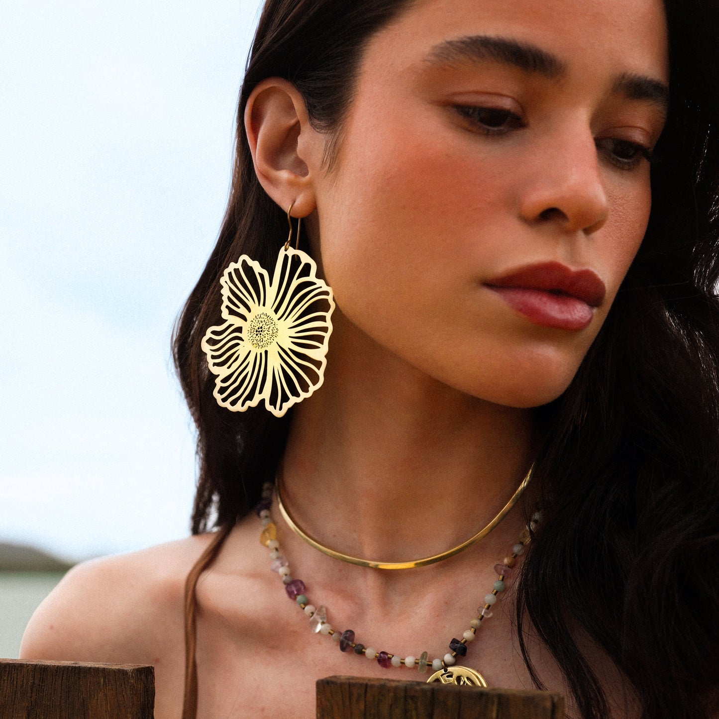 Brinco Flor Vazada G