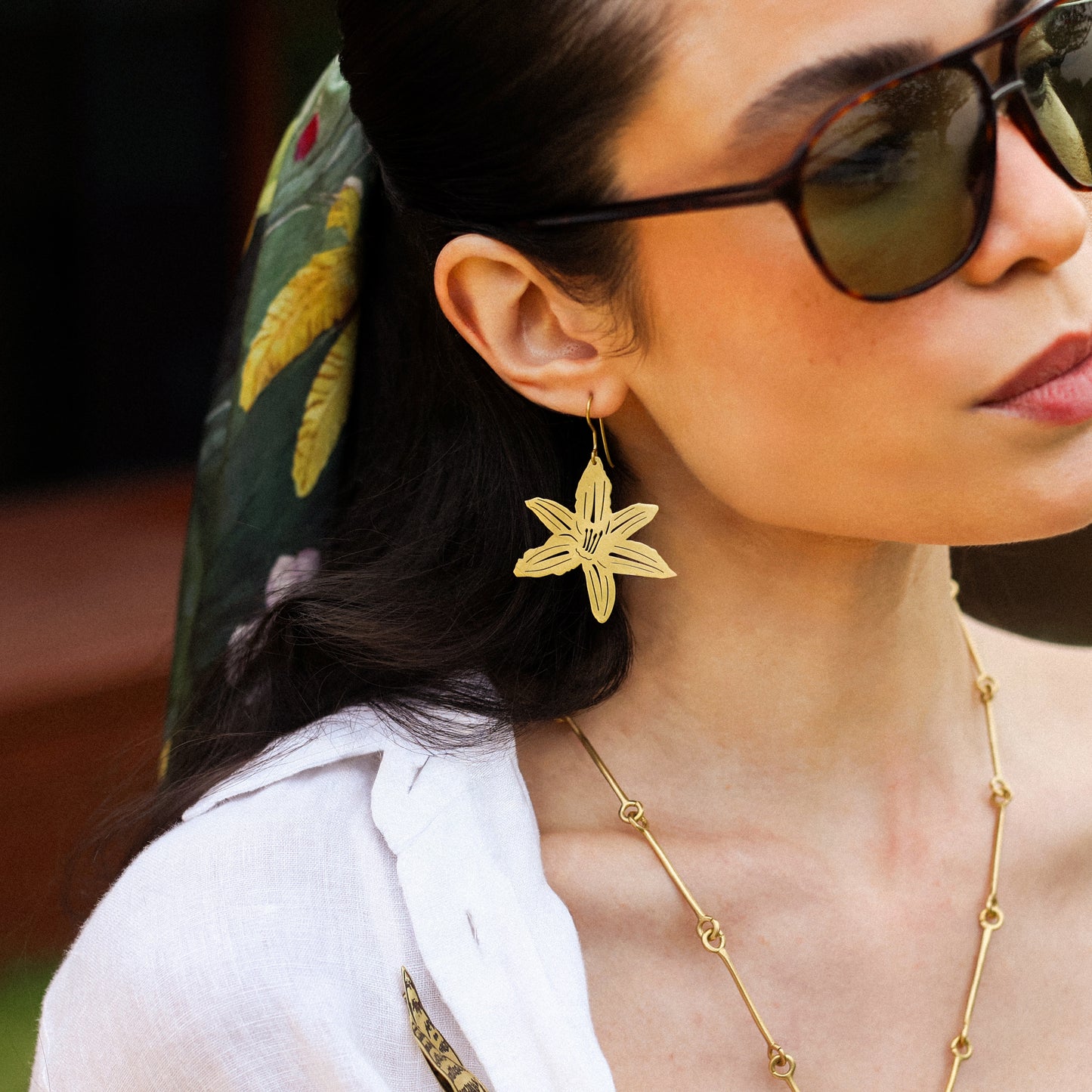 Brinco Orquídea e Lírio