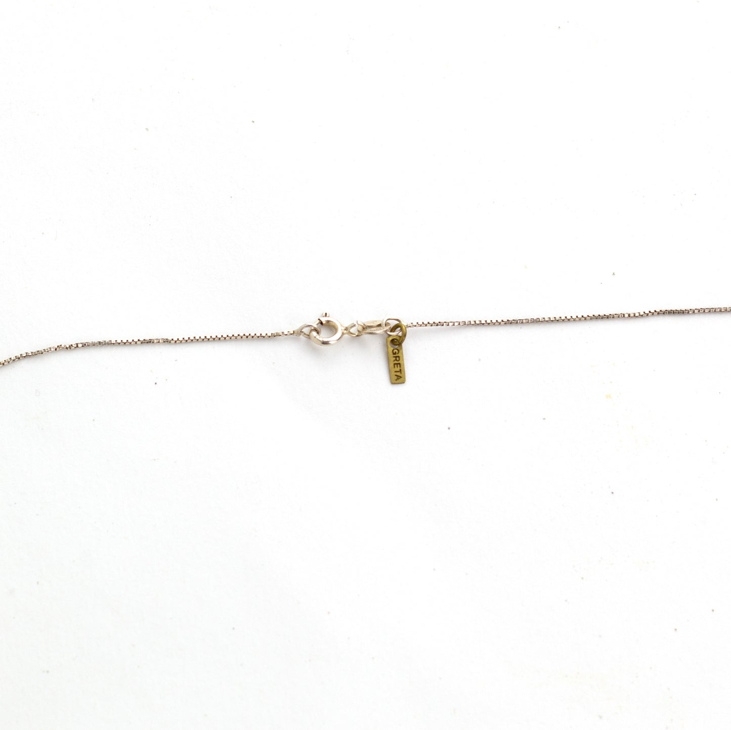 Colar pêndulo com corrente de prata
