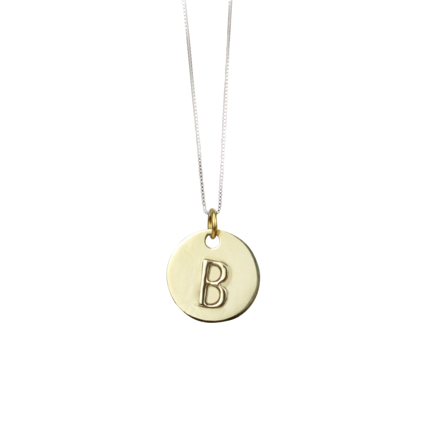 Corrente de Prata com Medalhão de Letra