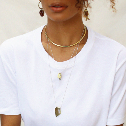 Colar Quartzo Rutilado Capim