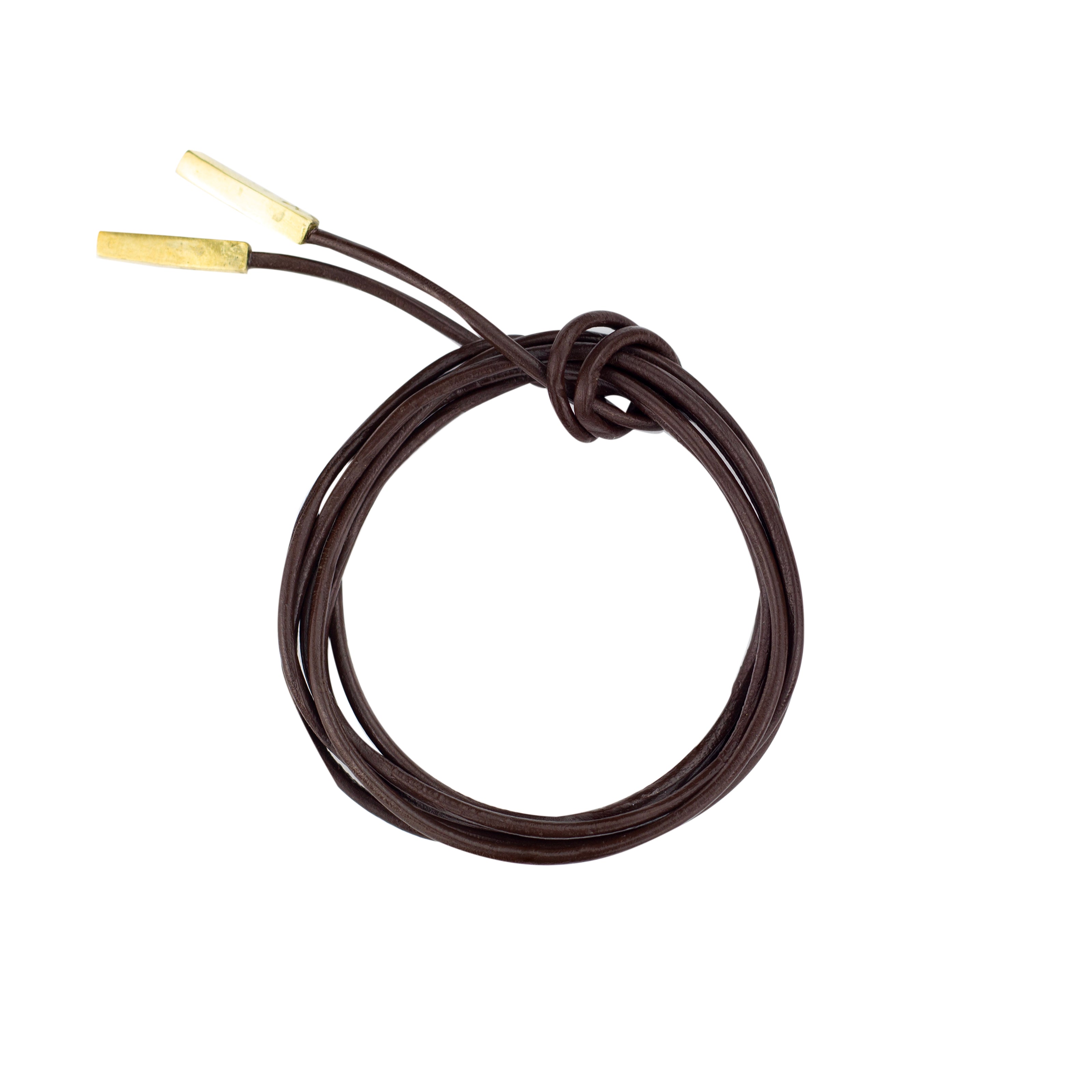 Cordão de Couro Grego Preto ou Marrom