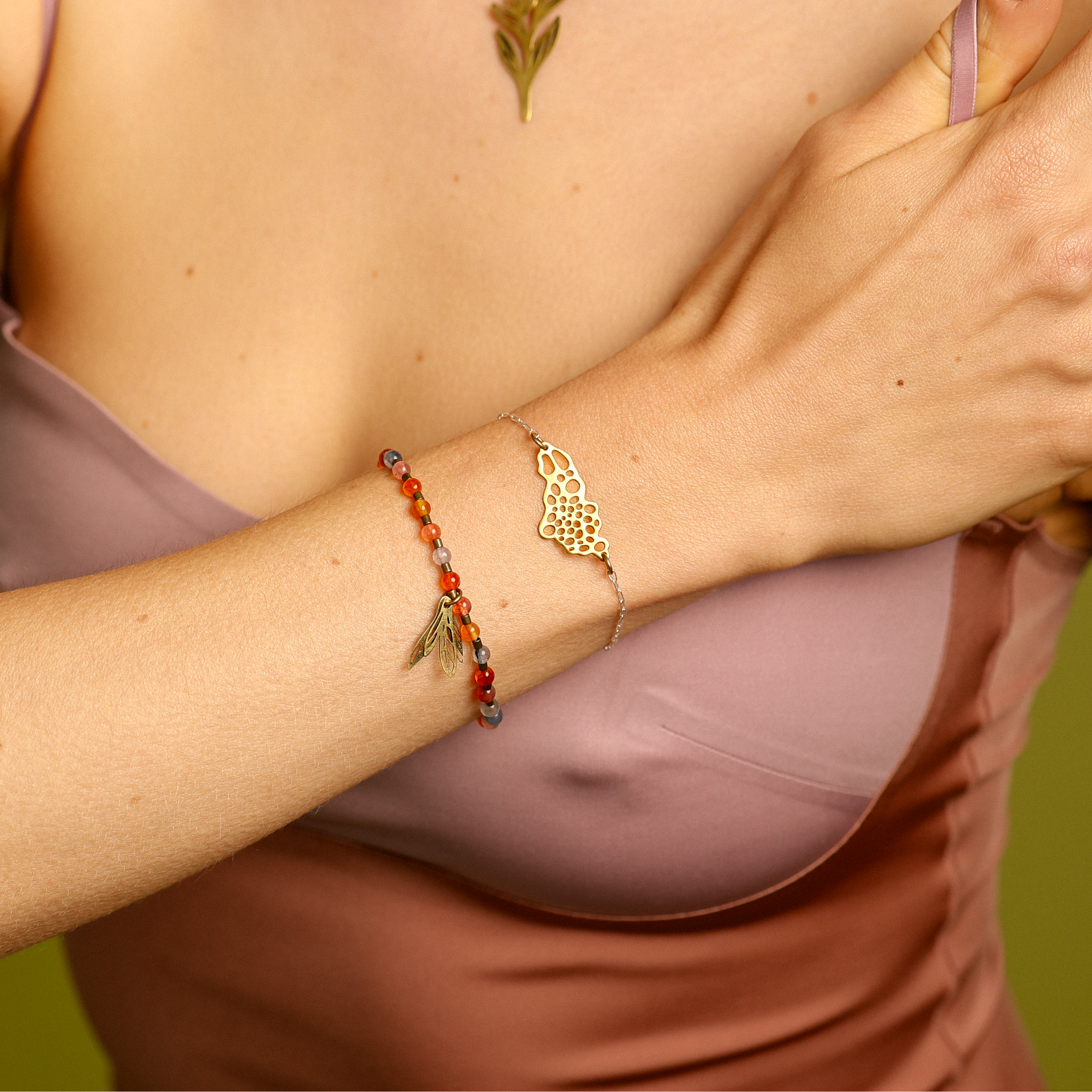 Pulseria Estrelícia e Ágata