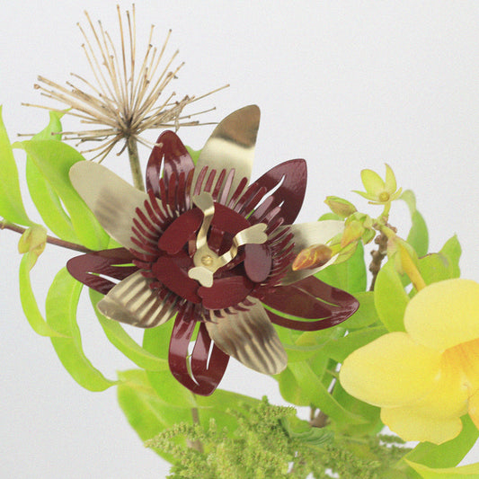 Flor de Vaso Maracujá Vermelha