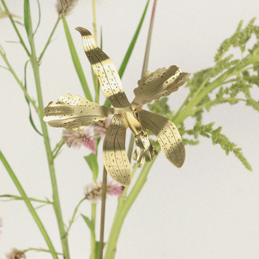 Flor de Vaso Orquídea Dupla