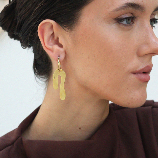 Pingente de argola Pincelada