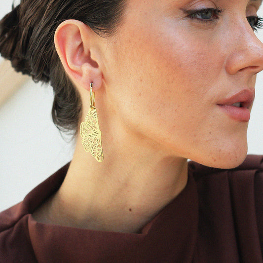 Pingente de argola Mariposa