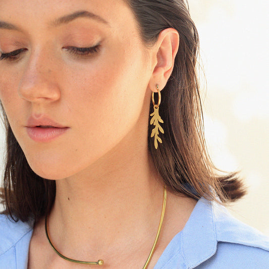 Pingente de argola Arruda