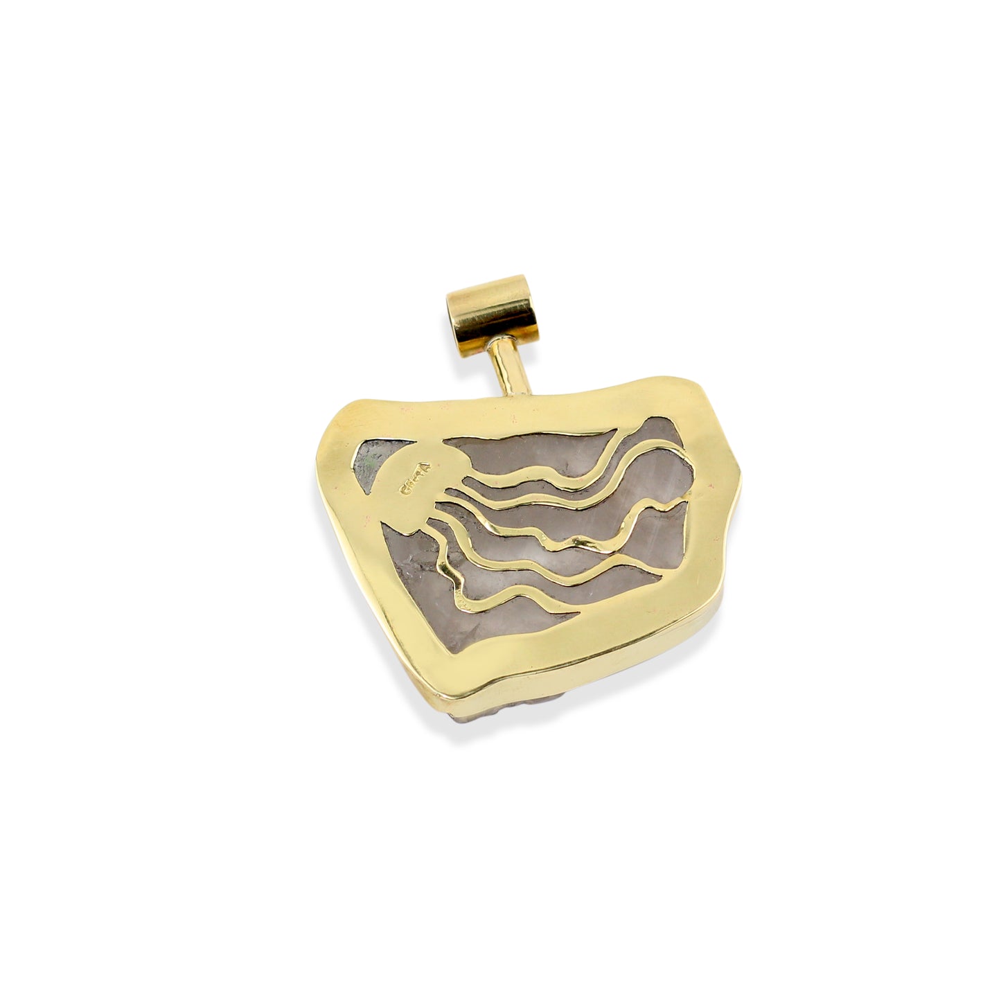 Pingente Quartzo com Água Viva