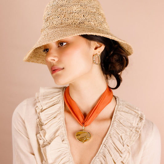 Pingente Encontro das Águas Quartzo Hematóide