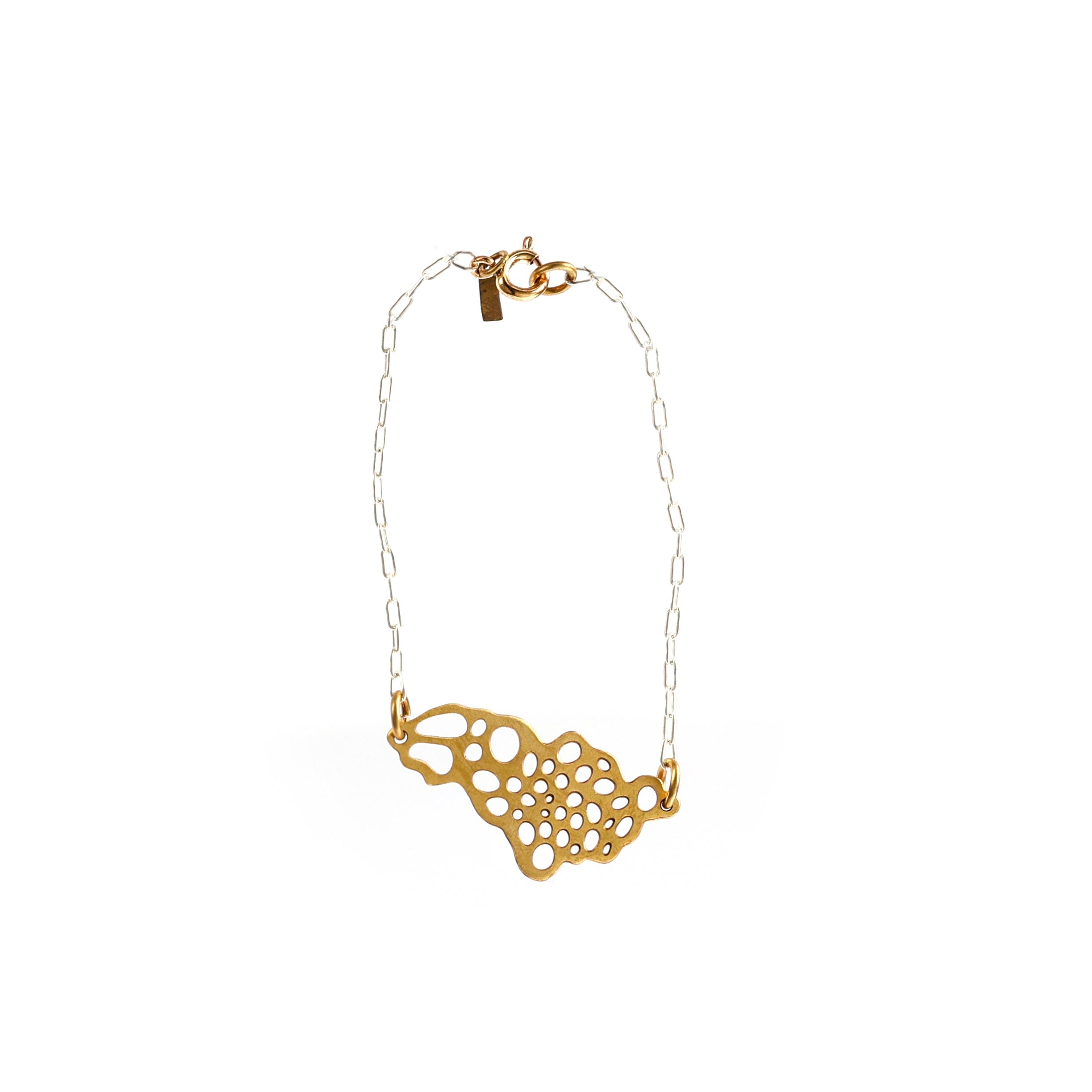 Pulseira Hifa com Corrente de Prata