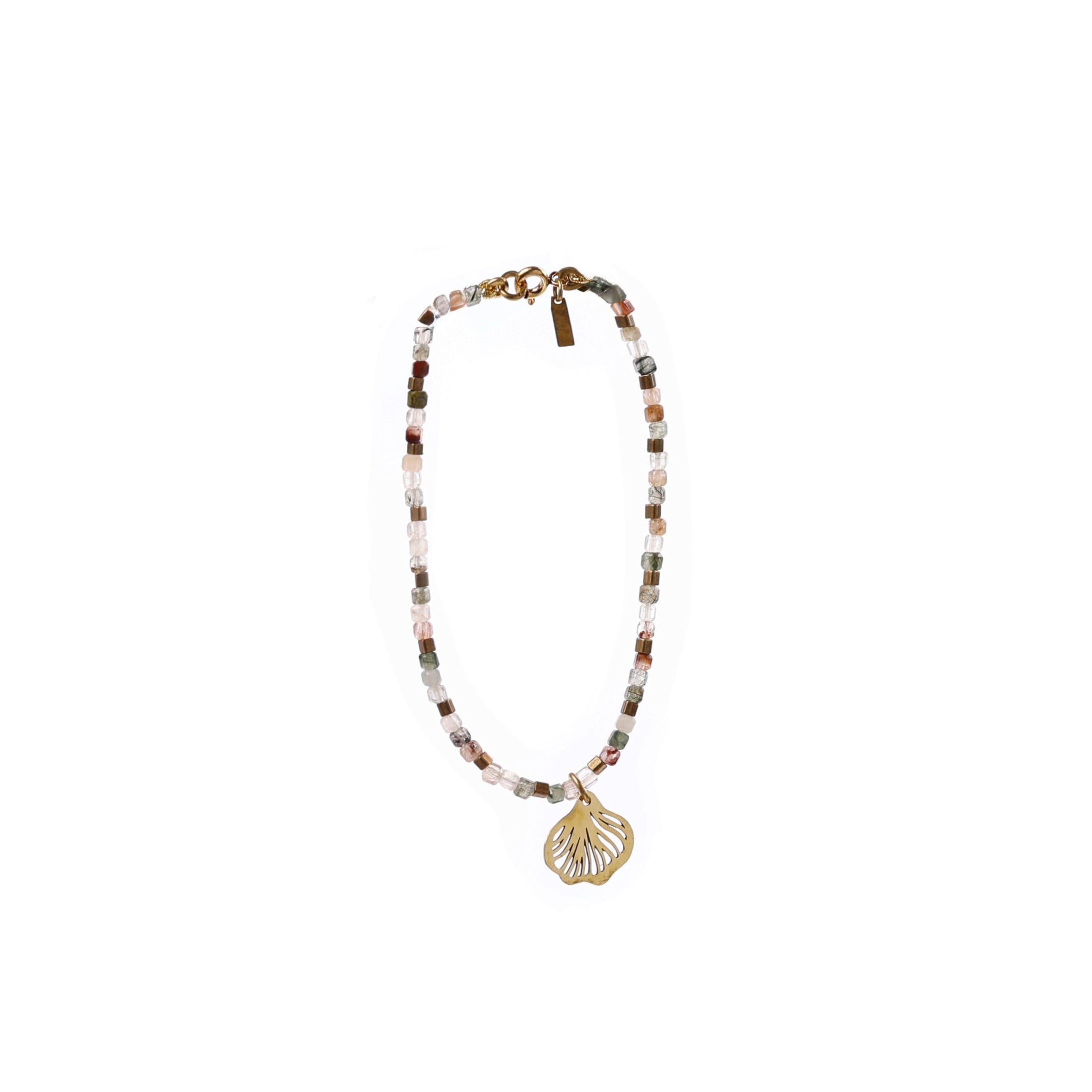 Pulseira Véu e Quartzos Variados