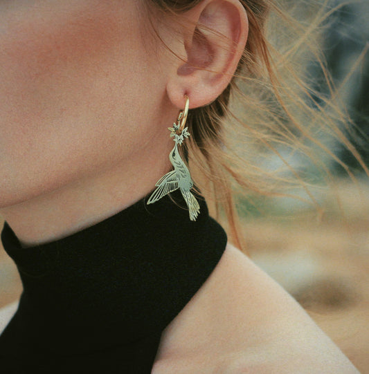 Pingente para Argola Beija Flor