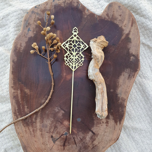 Palito de Cabelo Runas