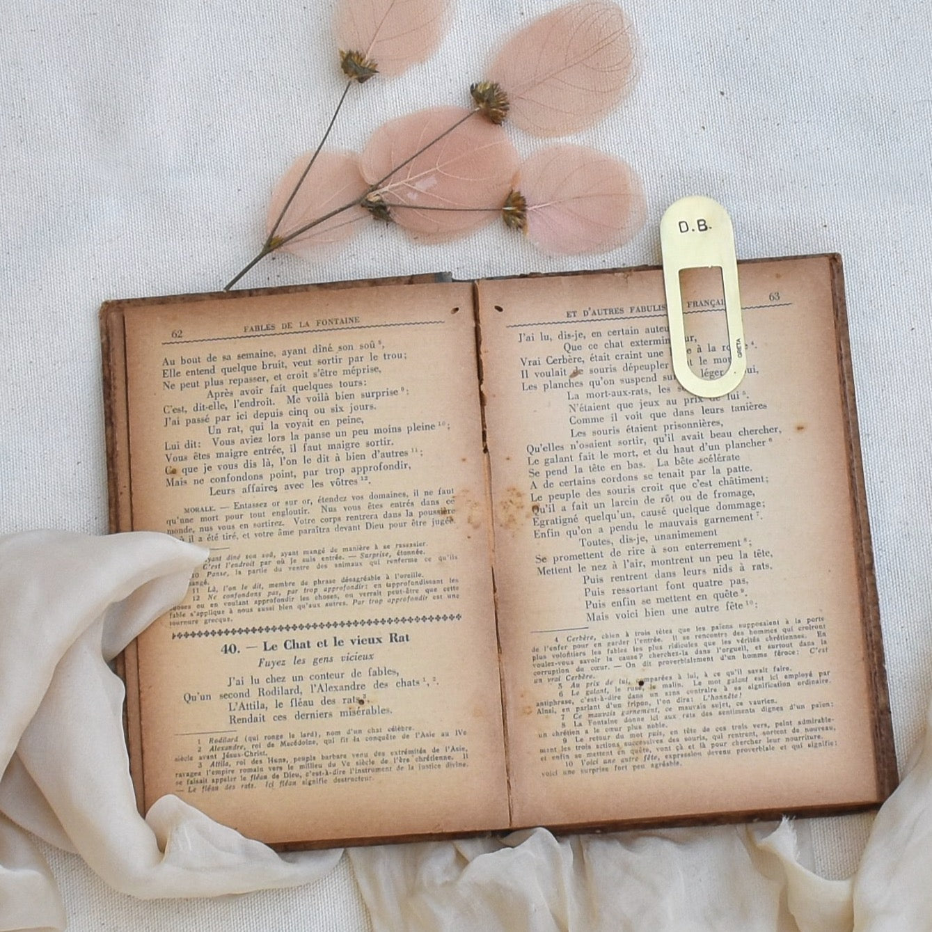 Marcador de livro personalizado
