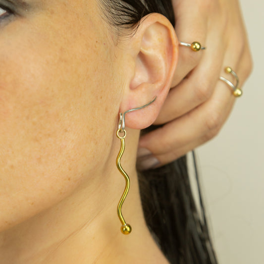 Pingente de Argola Onda