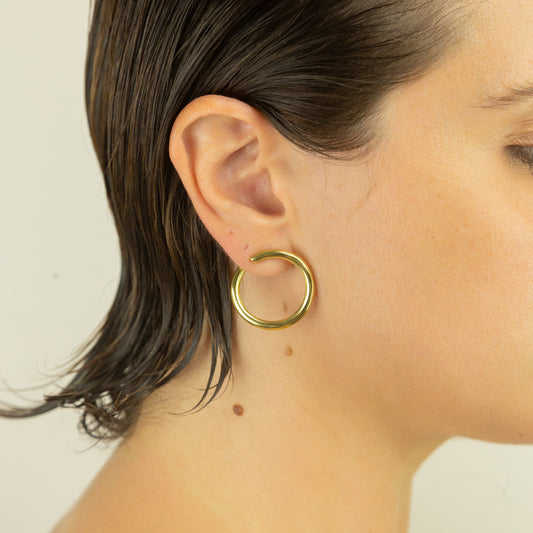 Brinco Círculo Aberto de Latão