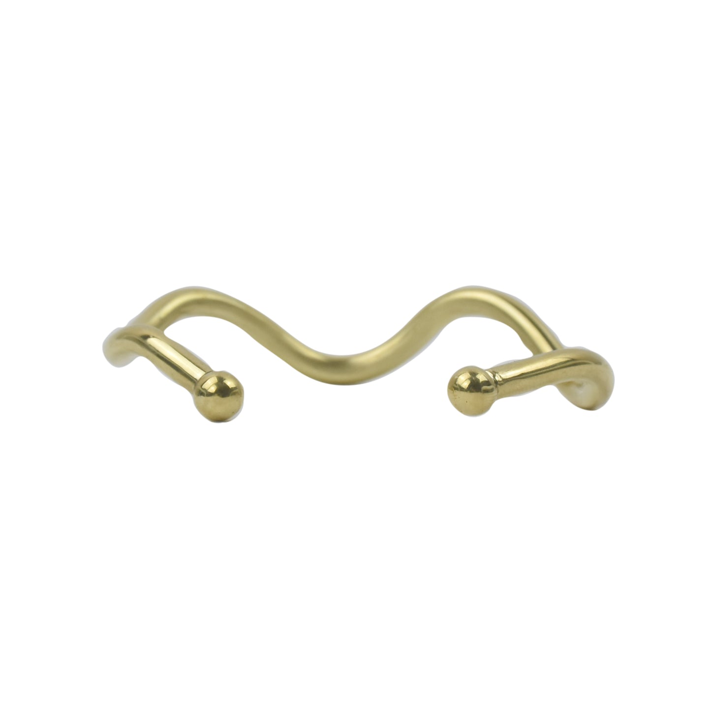 Bracelete Ondas de Latão