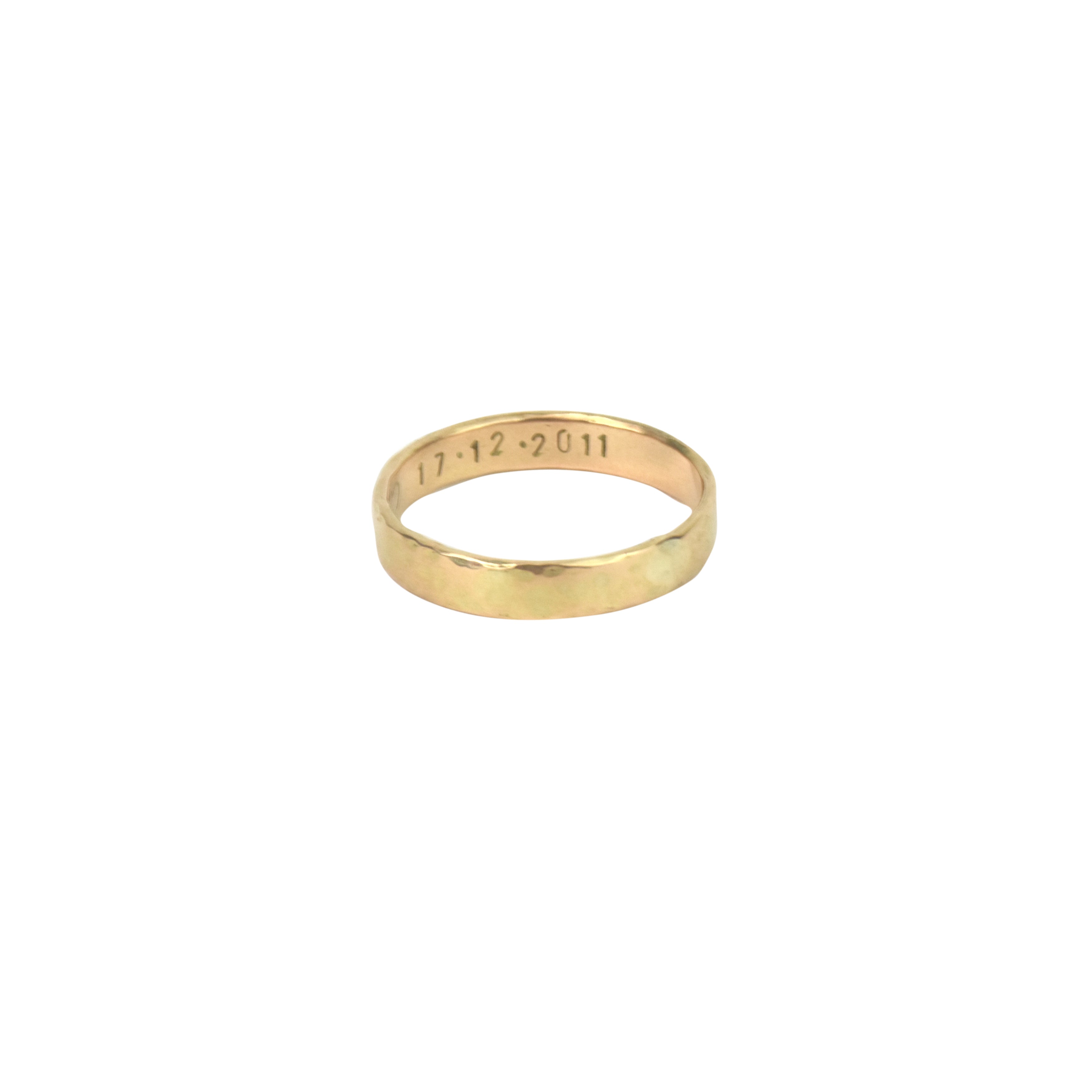 Aliança Martelada Ouro 18k Personalizada