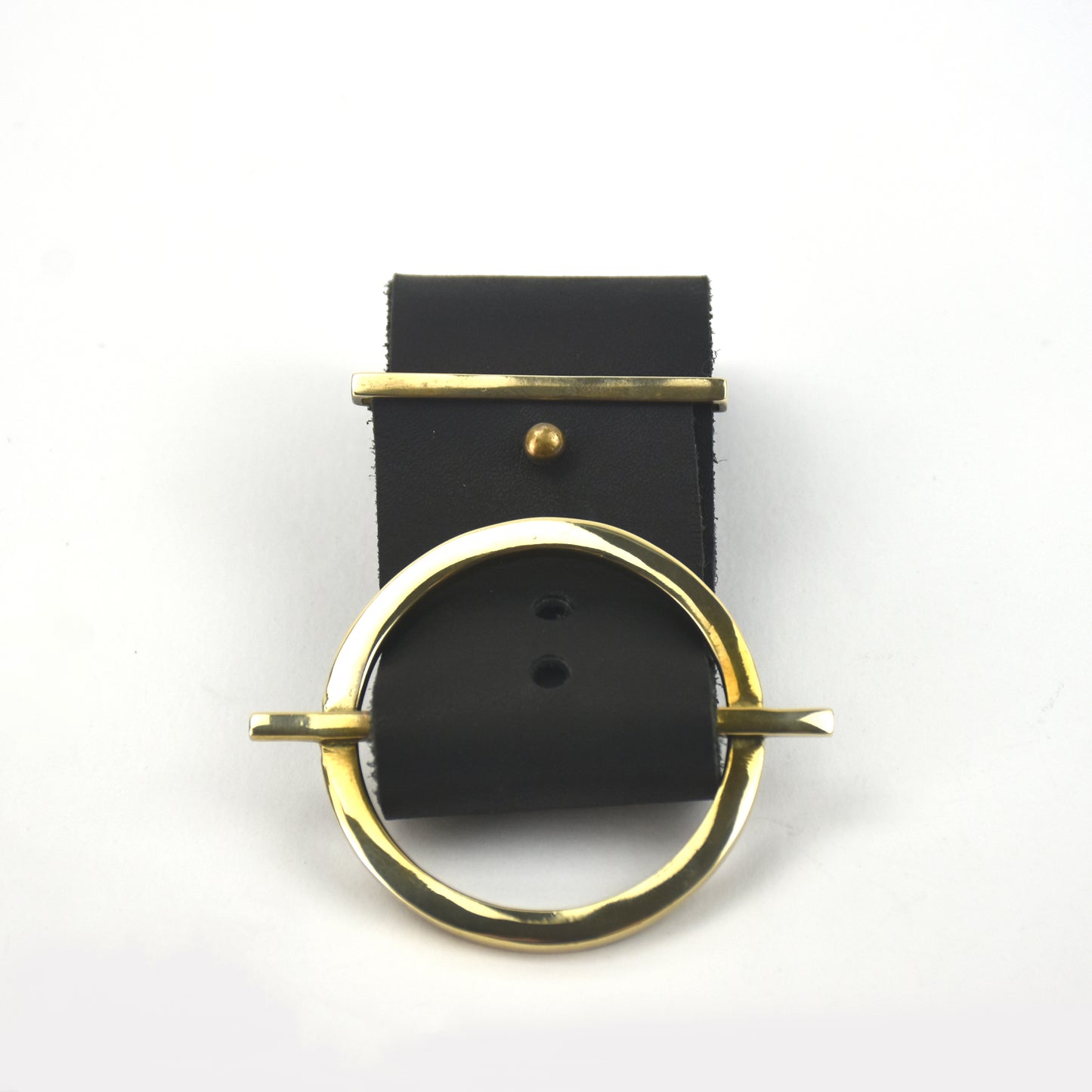 Bracelete Círculo e Couro