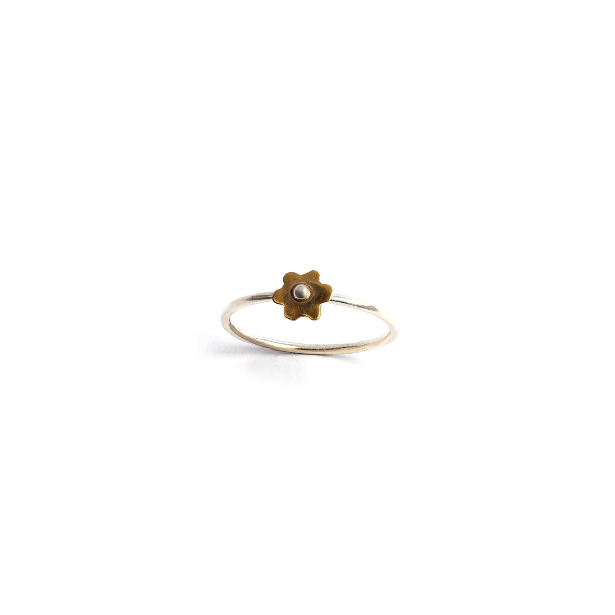 Anel Flor 6 pétalas P