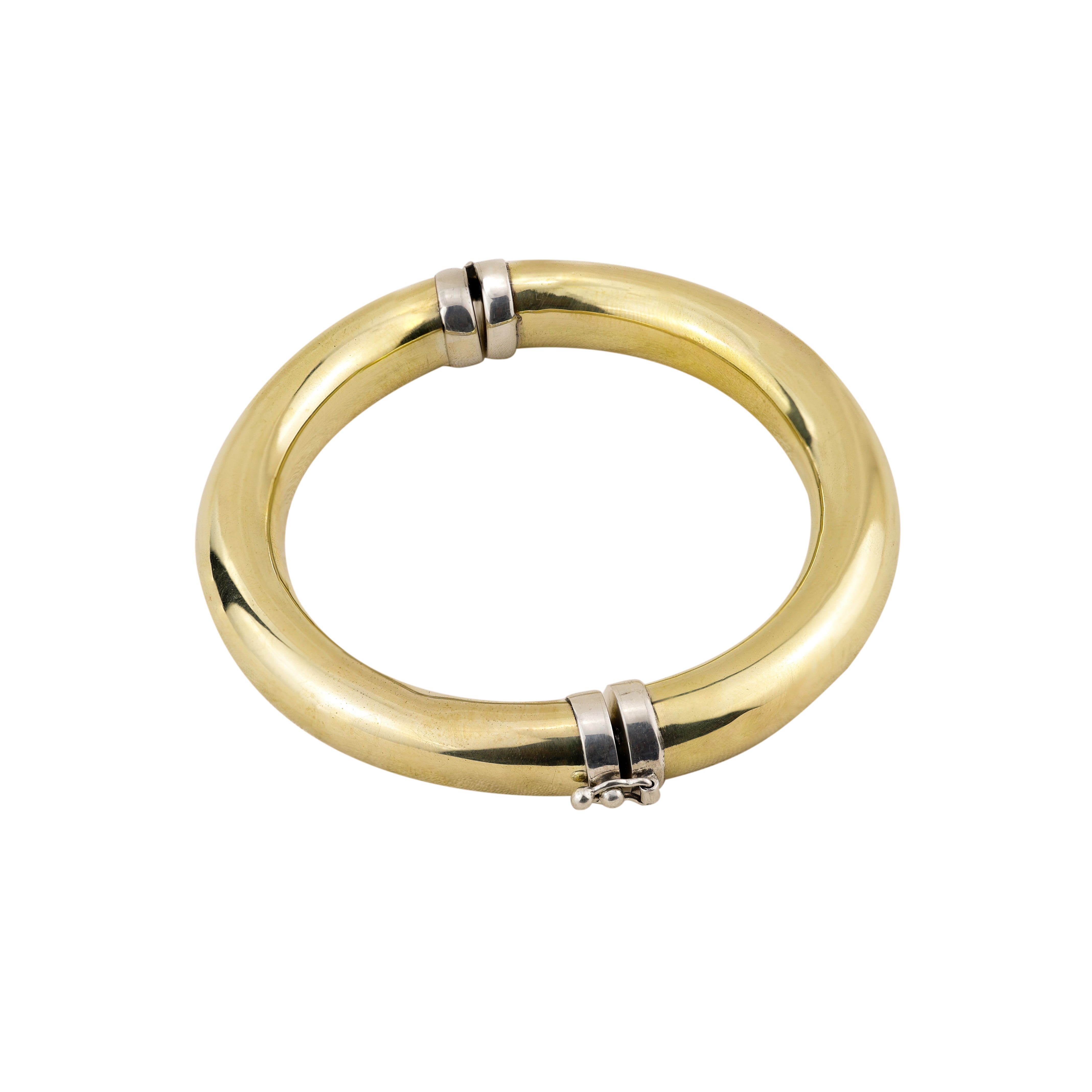 Bracelete Grosso com Fecho em Prata