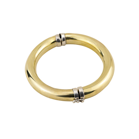 Bracelete Grosso com Fecho em Prata