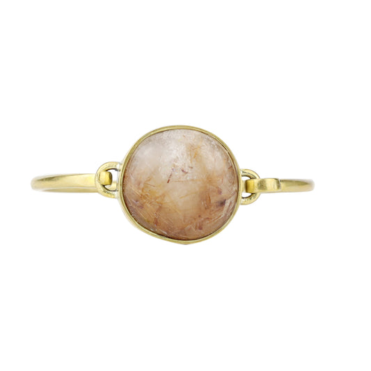 Bracelete aberto Quartzo Rutilado