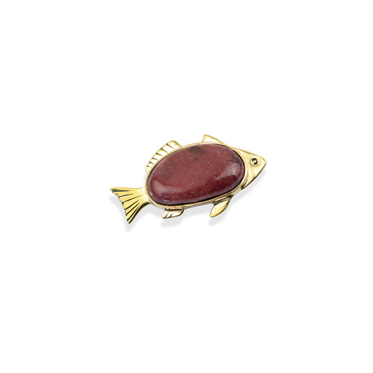 Broche Peixe Pedra