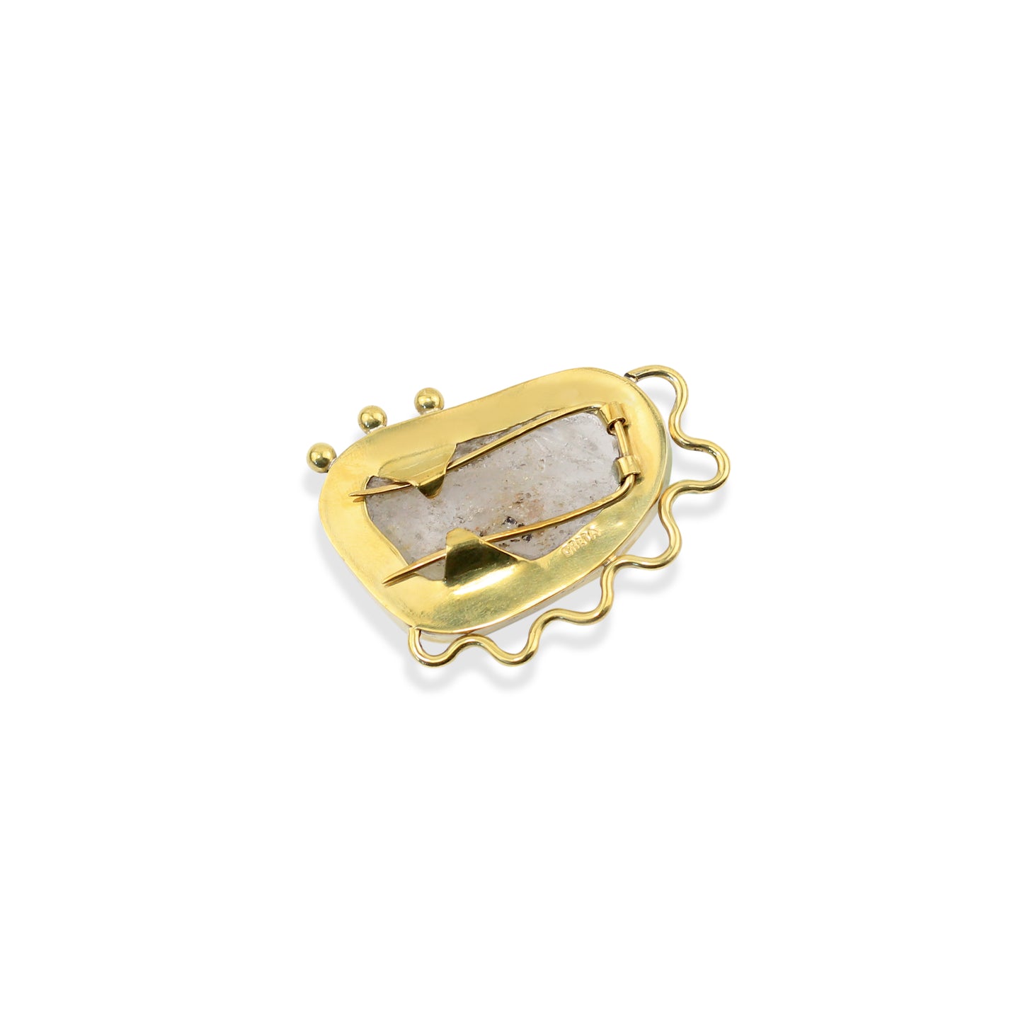 Broche Quartzo Rutilado