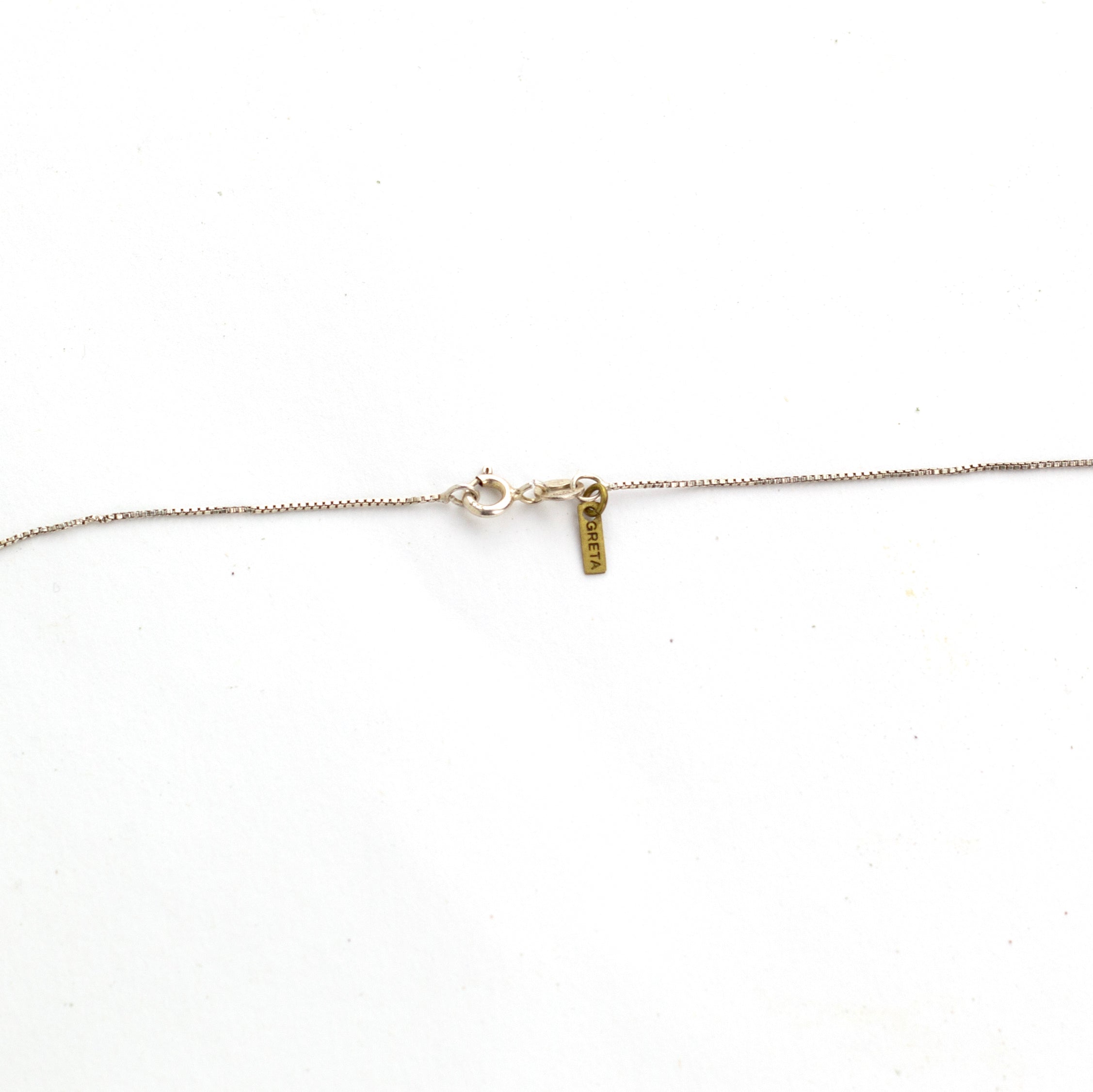 Colar pêndulo com corrente de prata
