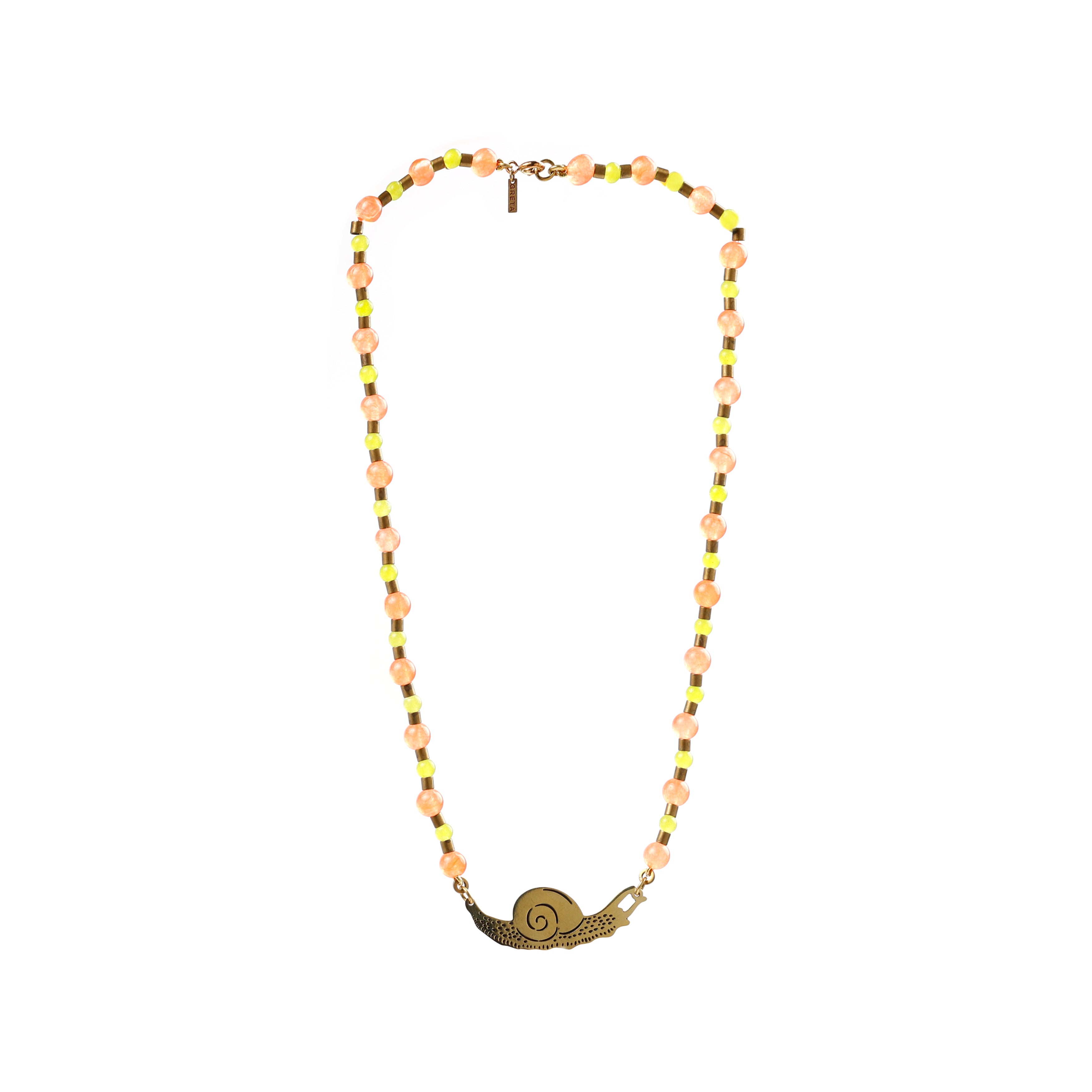 Colar Caracol com Jades
