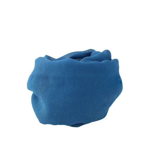 Lenço de Seda Azul