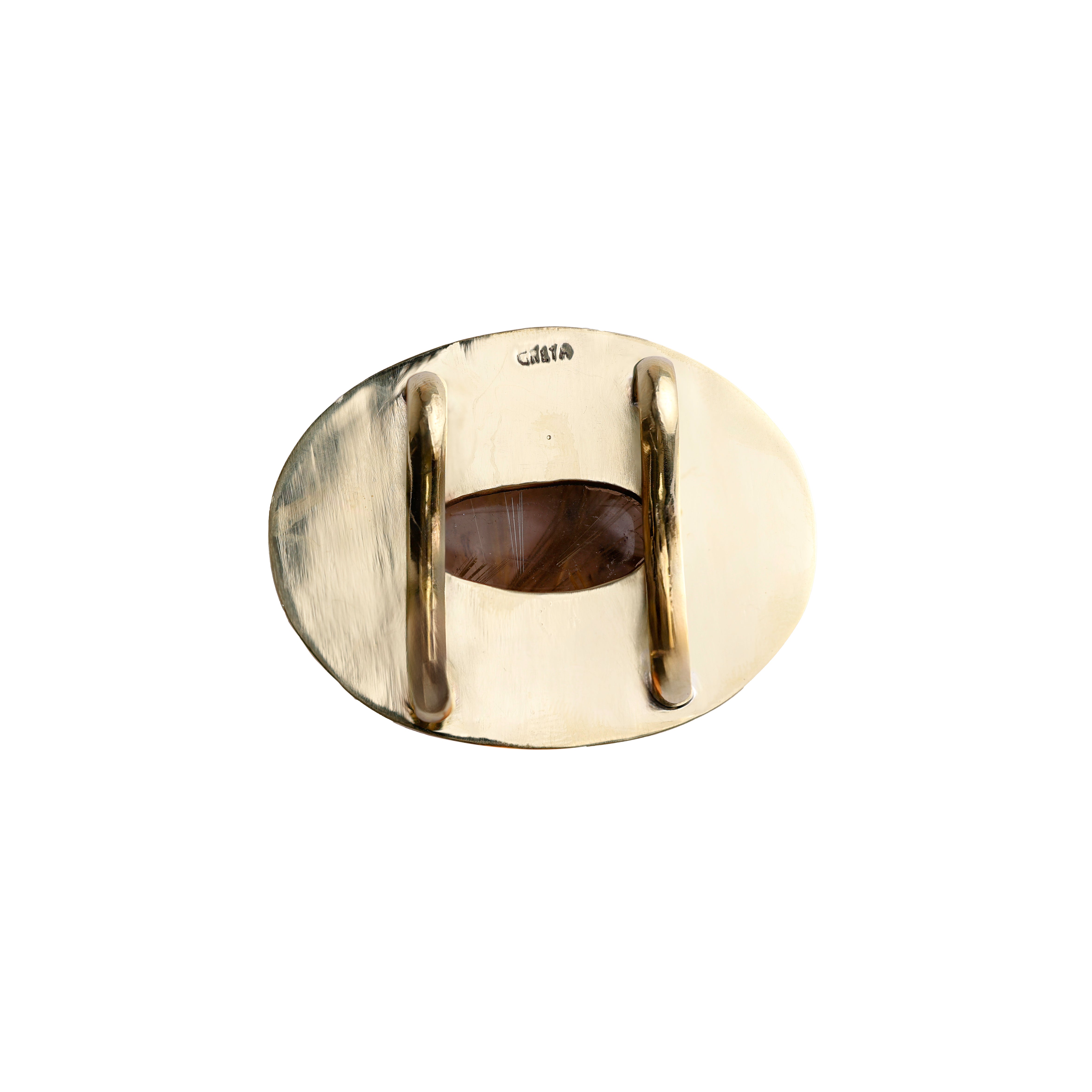 Pingente Oval Quartzo Estrela Hamatita