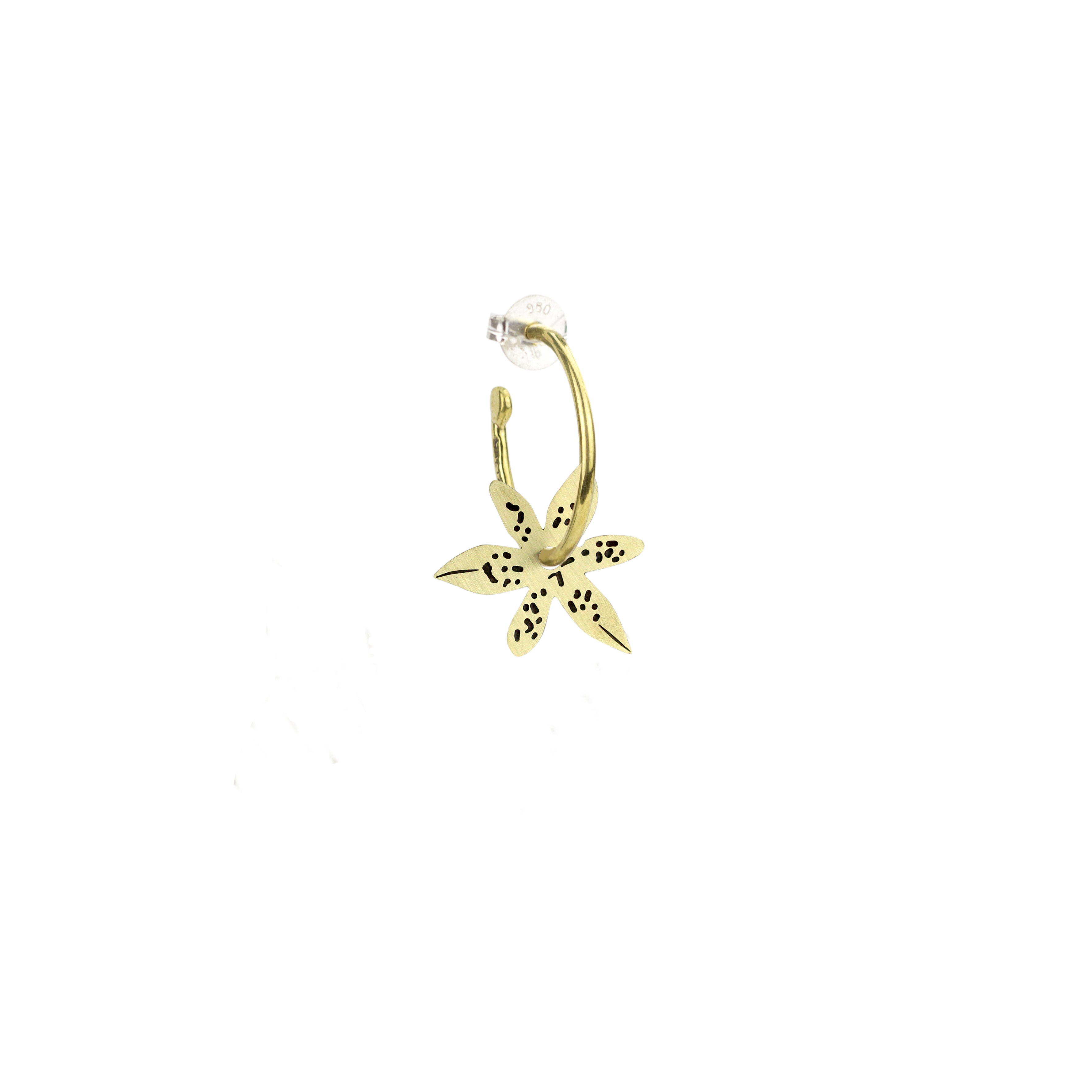 Pingente para Argola Flor Leopardo