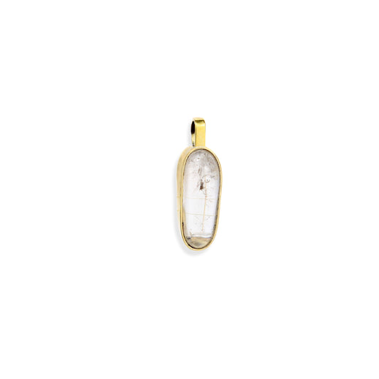 Pingente Gota de Quartzo Cristal