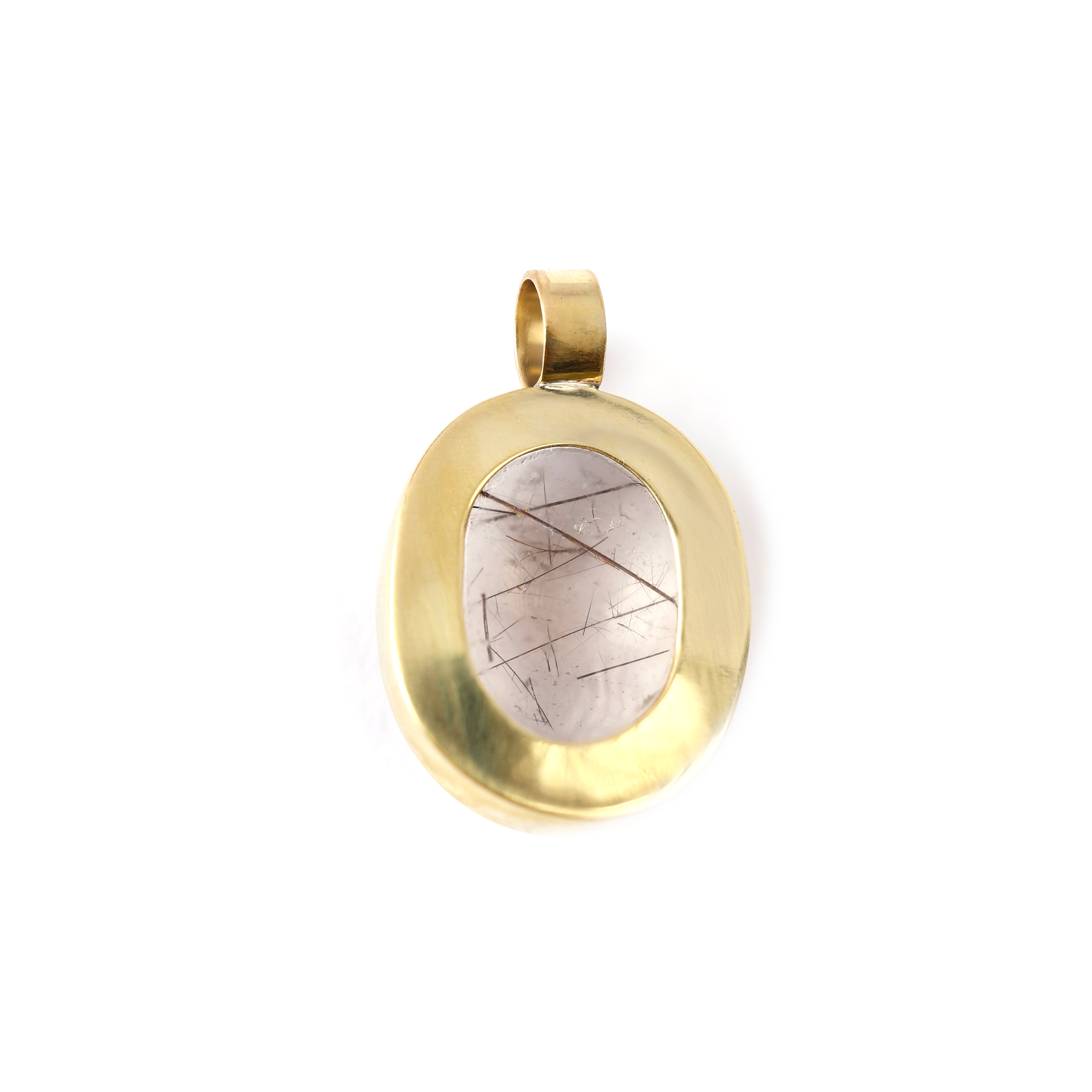 Pingente Quartzo Rutilado Oval