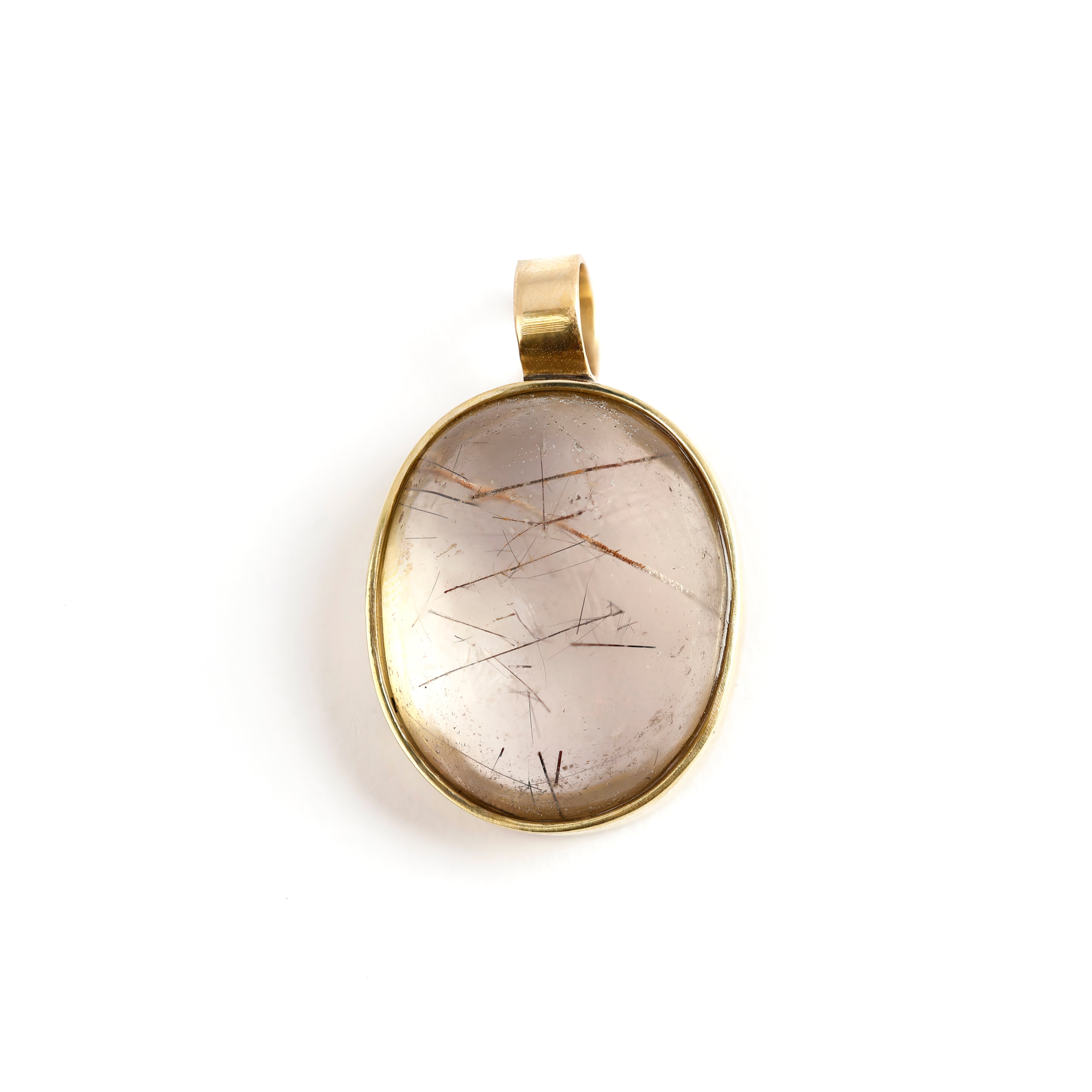 Pingente Quartzo Rutilado Oval