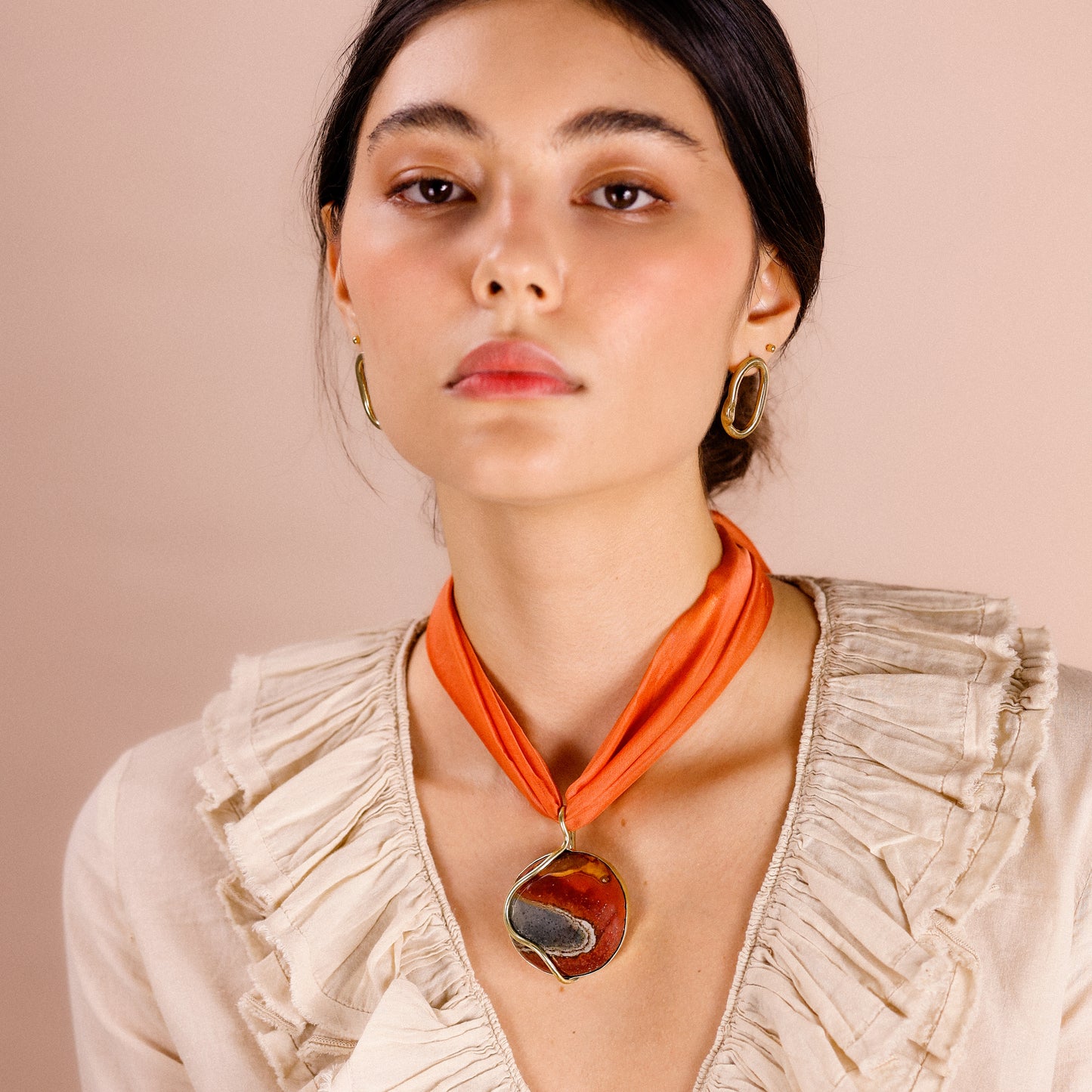 Pingente Encontro das Águas Jaspe Policromo