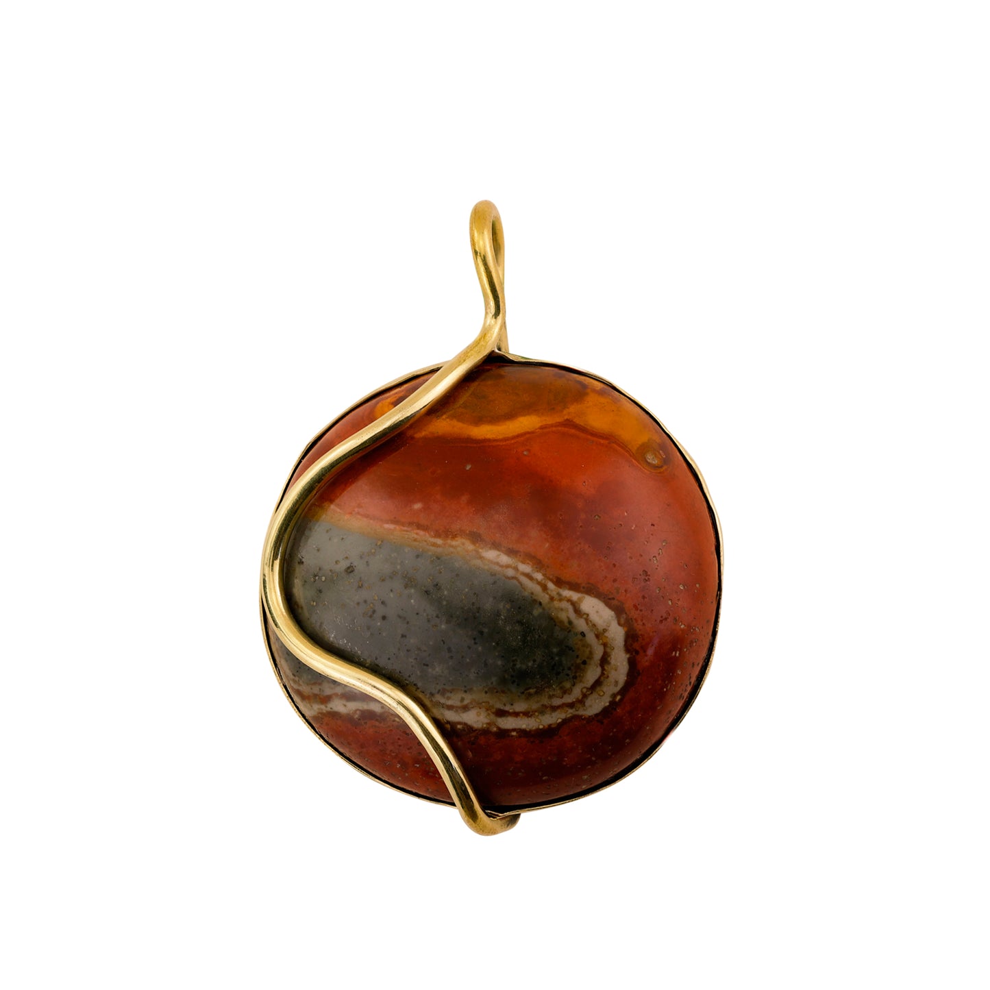 Pingente Encontro das Águas Jaspe Policromo