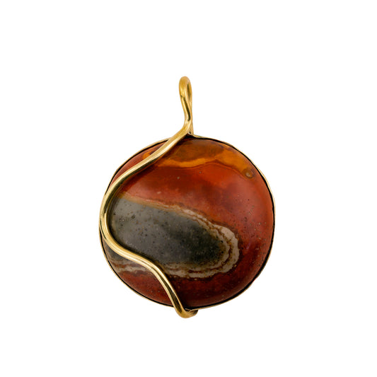 Pingente Encontro das Águas Jaspe Policromo