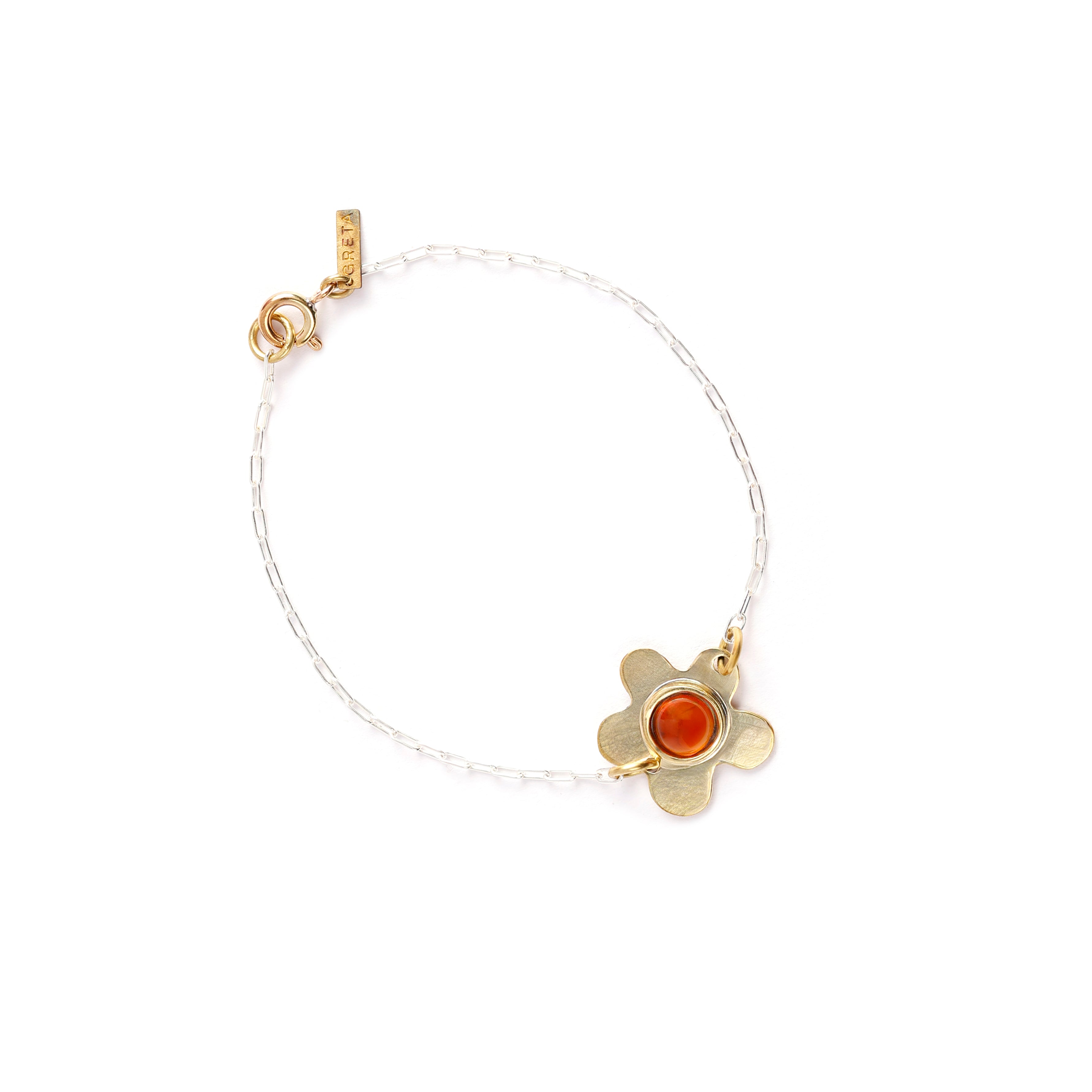Pulseira Flor Cornalina